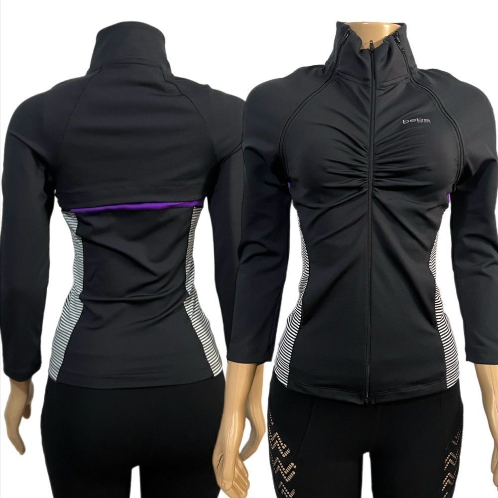 BBSP Bebe Sport 3/4 sleeve Full zip Sports Jacket / Vest detachable Sleeve S